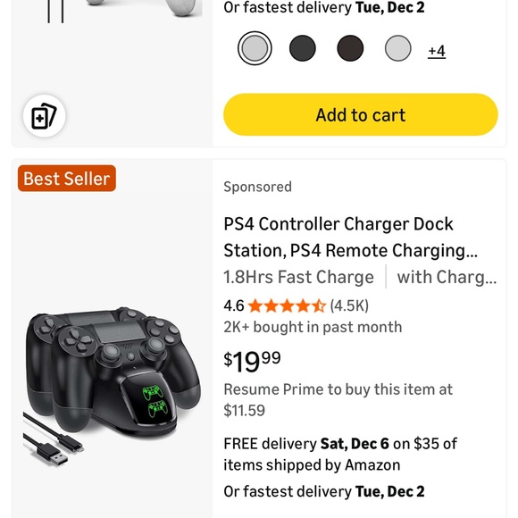 Sony PS4 Console with NASCAR Heat 2 works No Controllers $15 on Amazon(1)$20(2) - Picture 6 of 6